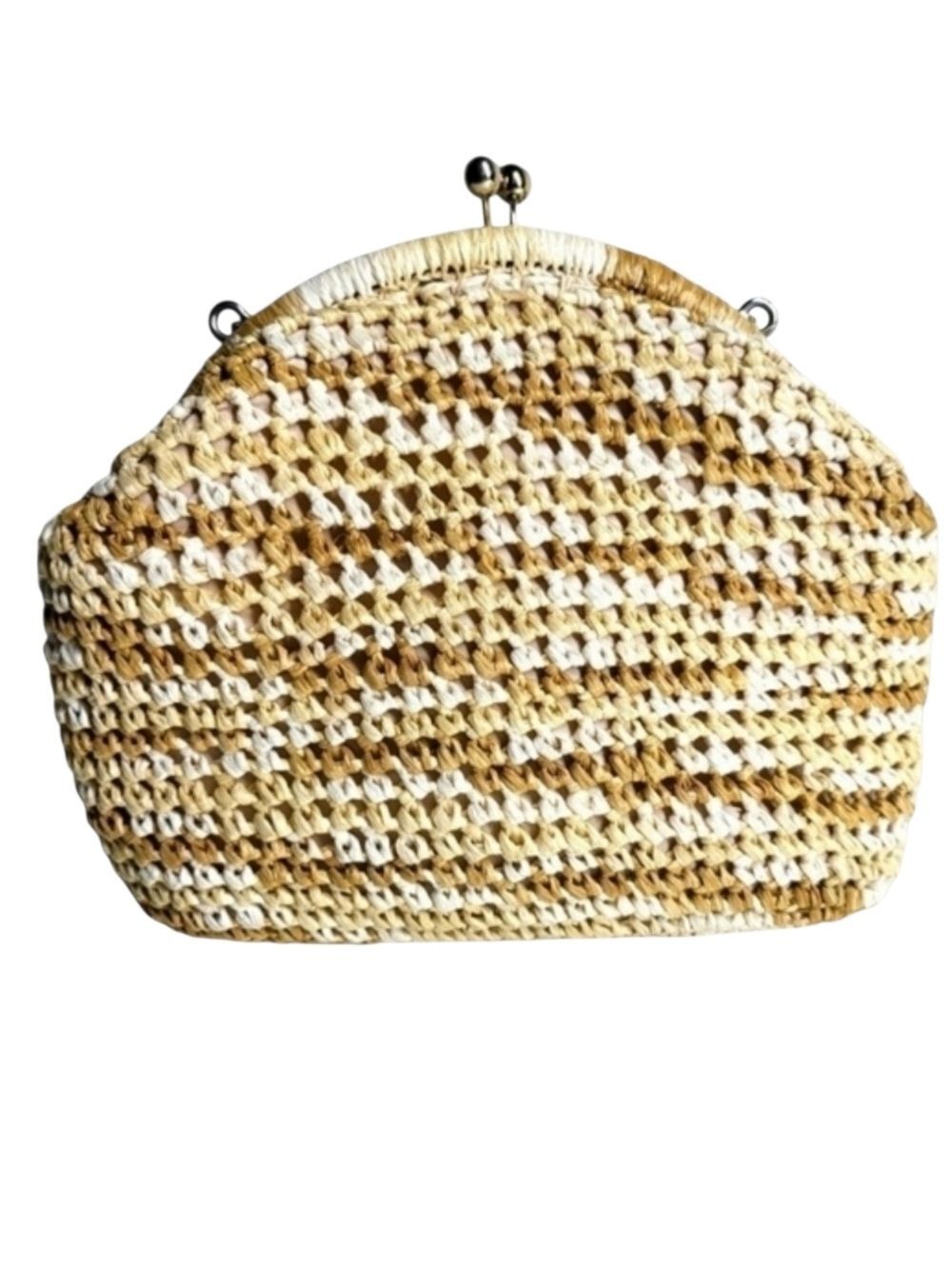 Vintage 1950s Stylecraft Miami Straw Bag - Picture 2 of 4
